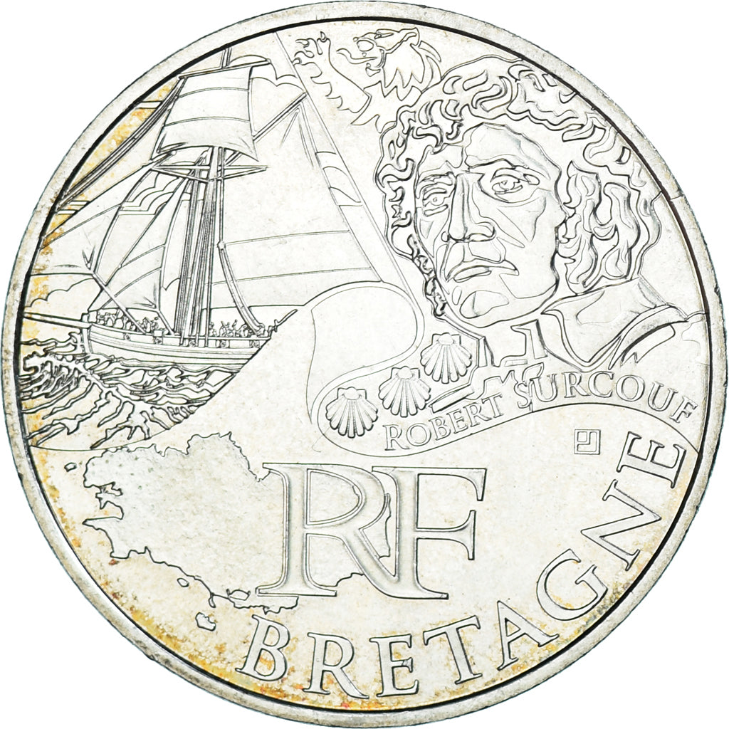 Frankreich, 10 Euro, Bretagne, 2012, Paris, UNZ, Silber, Gadoury:EU514, KM:1866