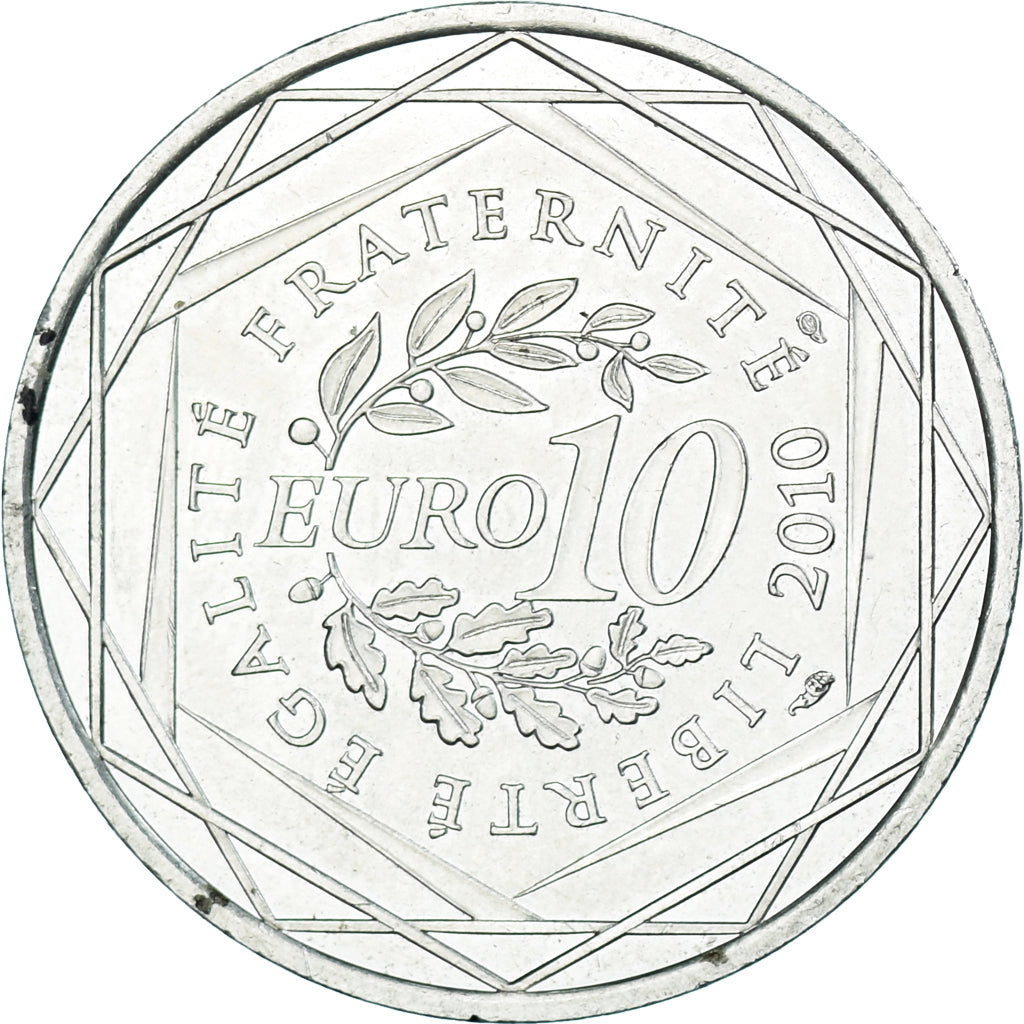 France, 10 Euro, Franche-Comté, 2010, Paris, SUP+, Argent, KM:1653