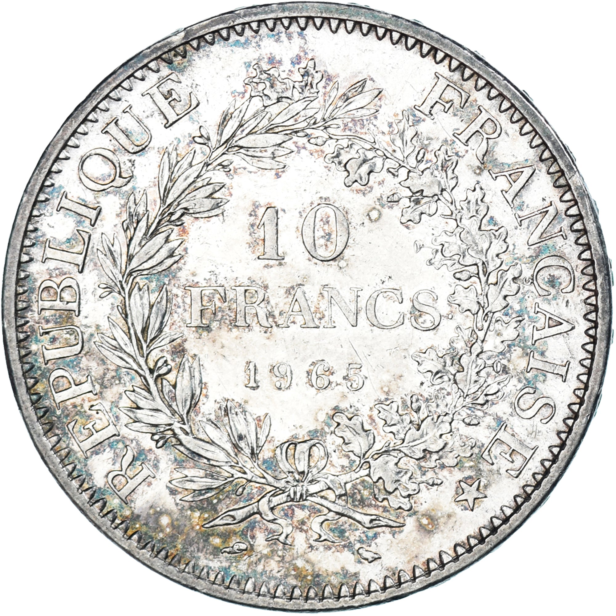 Coin, France, Hercule, 10 Francs, 1965, Paris, EF(40-45), Silver, KM:932