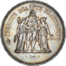 Monnaie, France, Hercule, 50 Francs, 1977, Paris, SUP, Argent, Gadoury:882