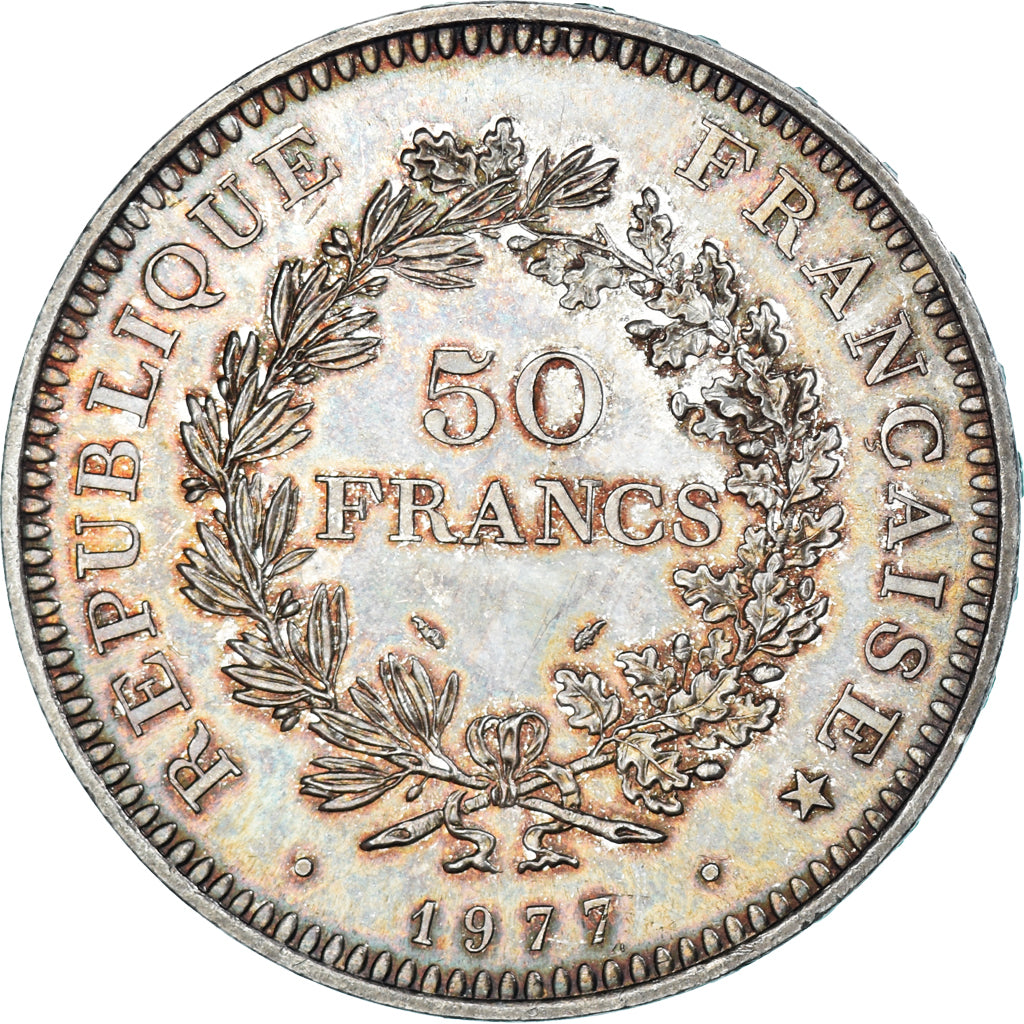 Monnaie, France, Hercule, 50 Francs, 1977, Paris, SUP, Argent, Gadoury:882