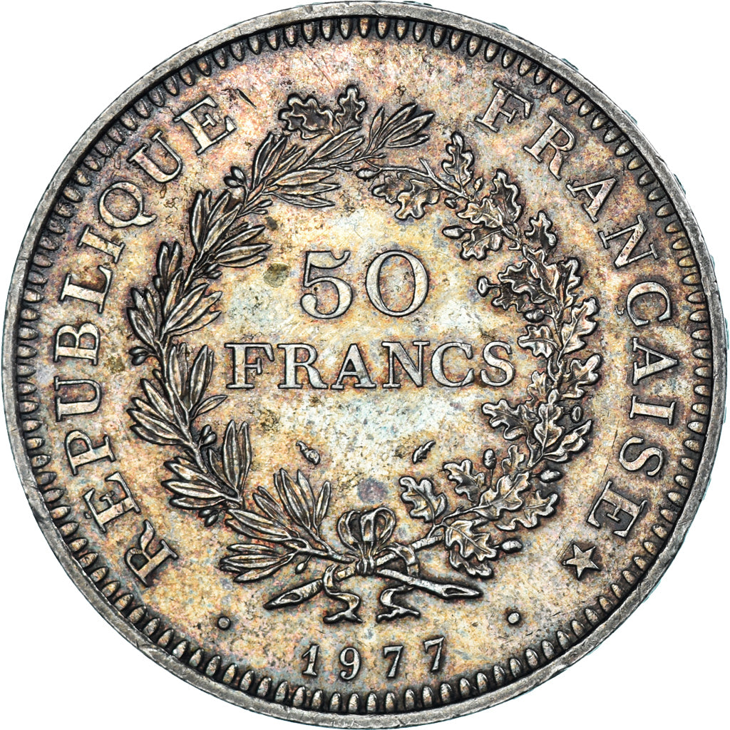 Monnaie, France, Hercule, 50 Francs, 1977, Paris, SUP, Argent, Gadoury:882