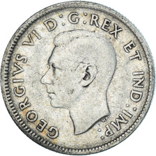 Monnaie, Canada, George VI, 25 Cents, 1937, Royal Canadian Mint, Ottawa, TB