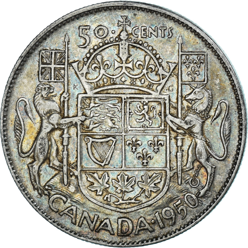 Monnaie, Canada, George VI, 50 Cents, 1950, Royal Canadian Mint, Ottawa, TTB