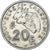 Coin, New Caledonia, 20 Francs, 1972, Paris, EF(40-45), Nickel, KM:12