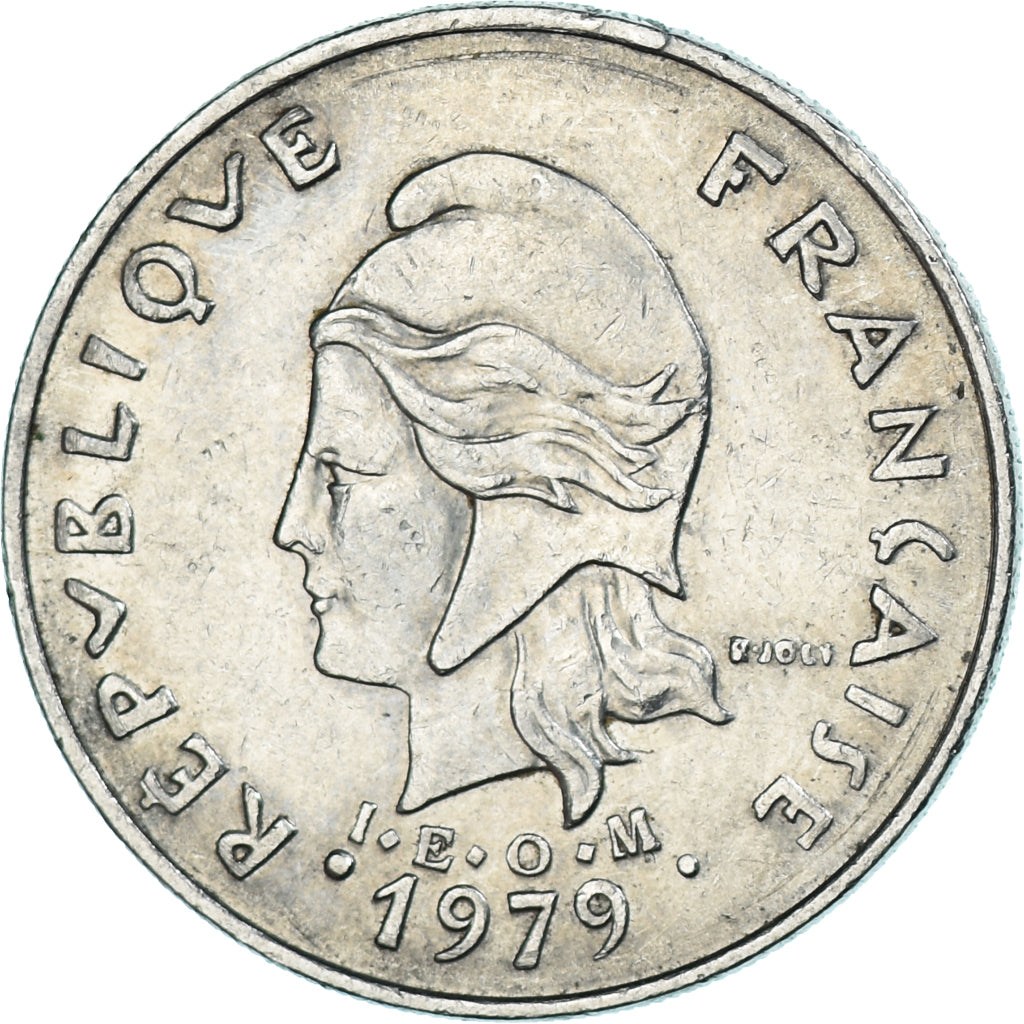 Coin, French Polynesia, 20 Francs, 1979, Paris, EF(40-45), Nickel, KM:9