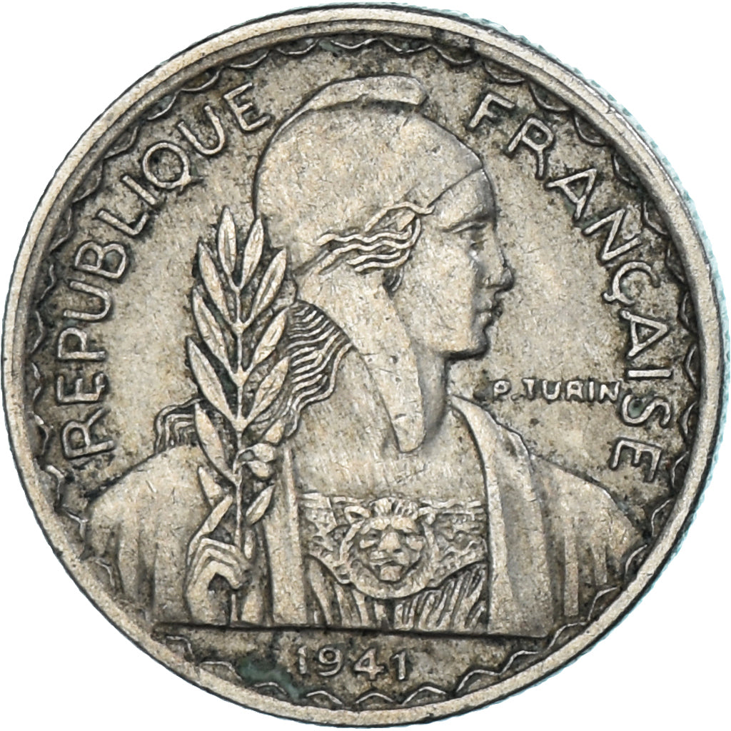 Moneta, INDOCINA FRANCESE, 10 Cents, 1941, BB, Rame-nichel, KM:21.1a