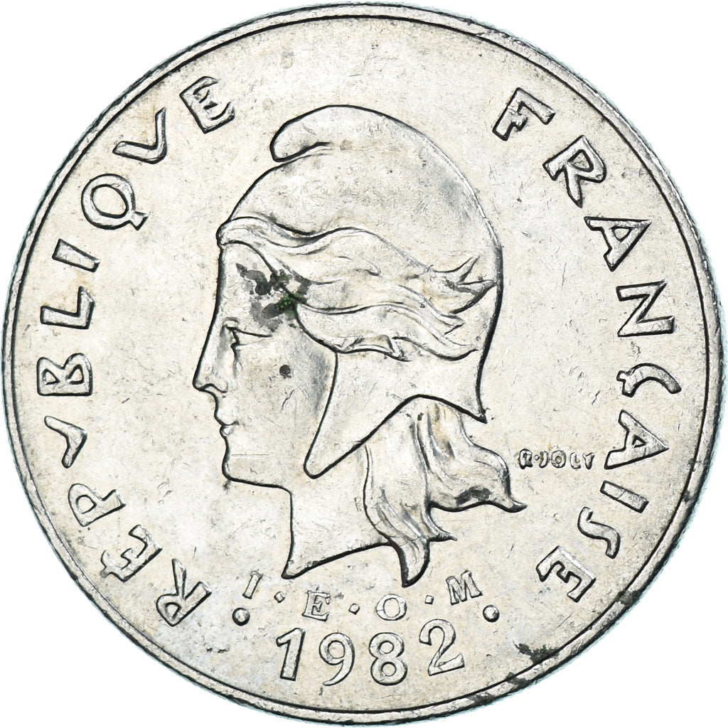Coin, French Polynesia, 50 Francs, 1982, Paris, EF(40-45), Nickel, KM:13