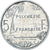 Moeda, Polinésia Francesa, 5 Francs, 1987, Paris, EF(40-45), Alumínio, KM:12