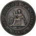 Coin, FRENCH INDO-CHINA, Cent, 1885, Paris, VF(30-35), Bronze, KM:1