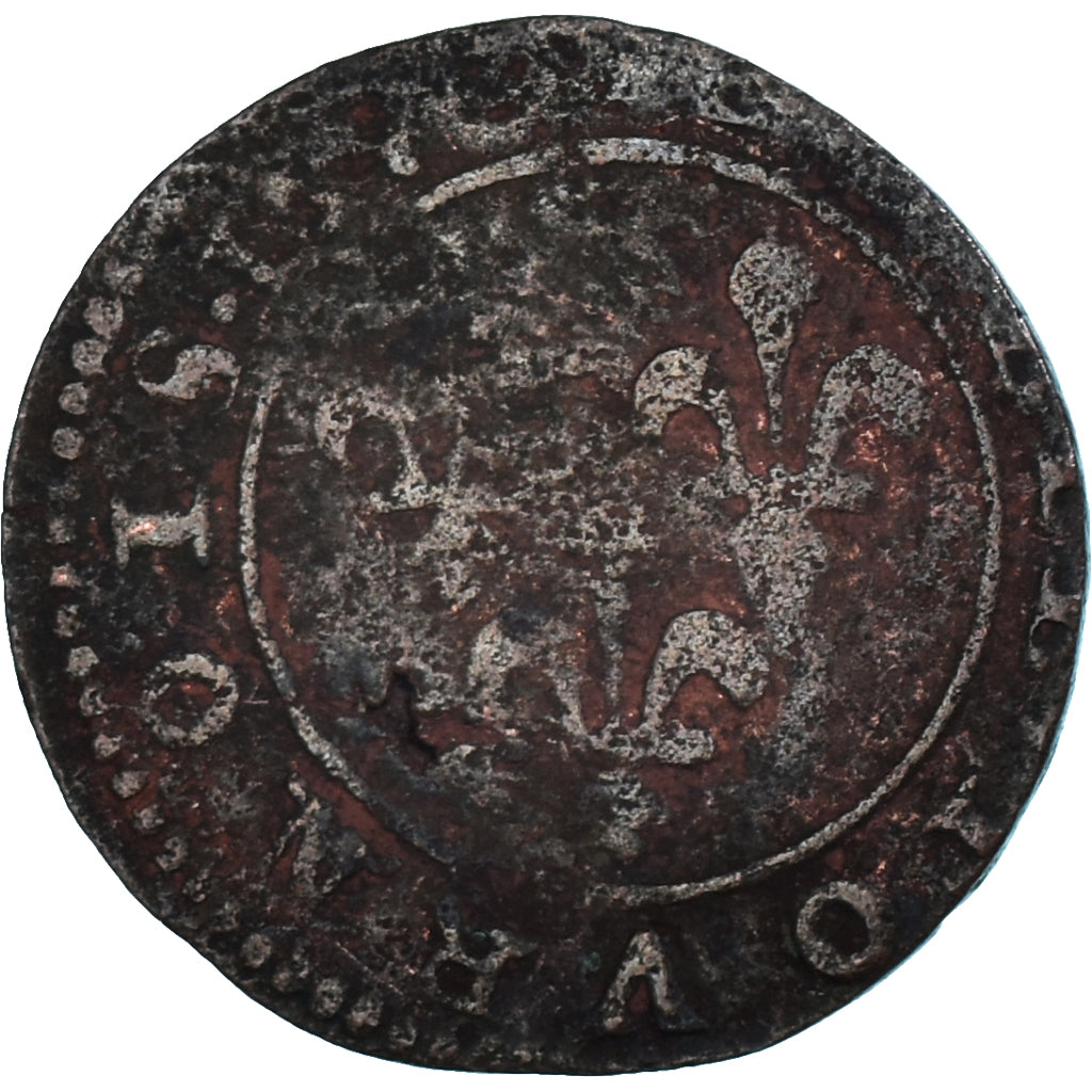 Münze, Frankreich, Louis XIII, Double Tournois, SGE+, Kupfer
