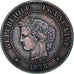 Münze, Frankreich, Cérès, 2 Centimes, 1878, Paris, SS, Bronze, KM:827.1