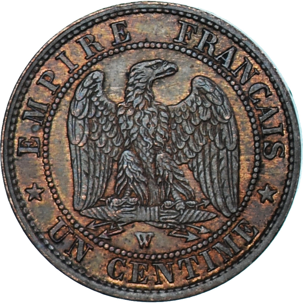 Monnaie, France, Napoleon III, Napoléon III, Centime, 1853, Lille, SUP, Bronze