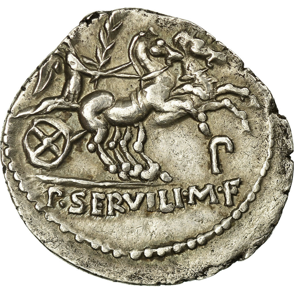 Moneda, Servilia, Denarius, Rome, EBC, Plata