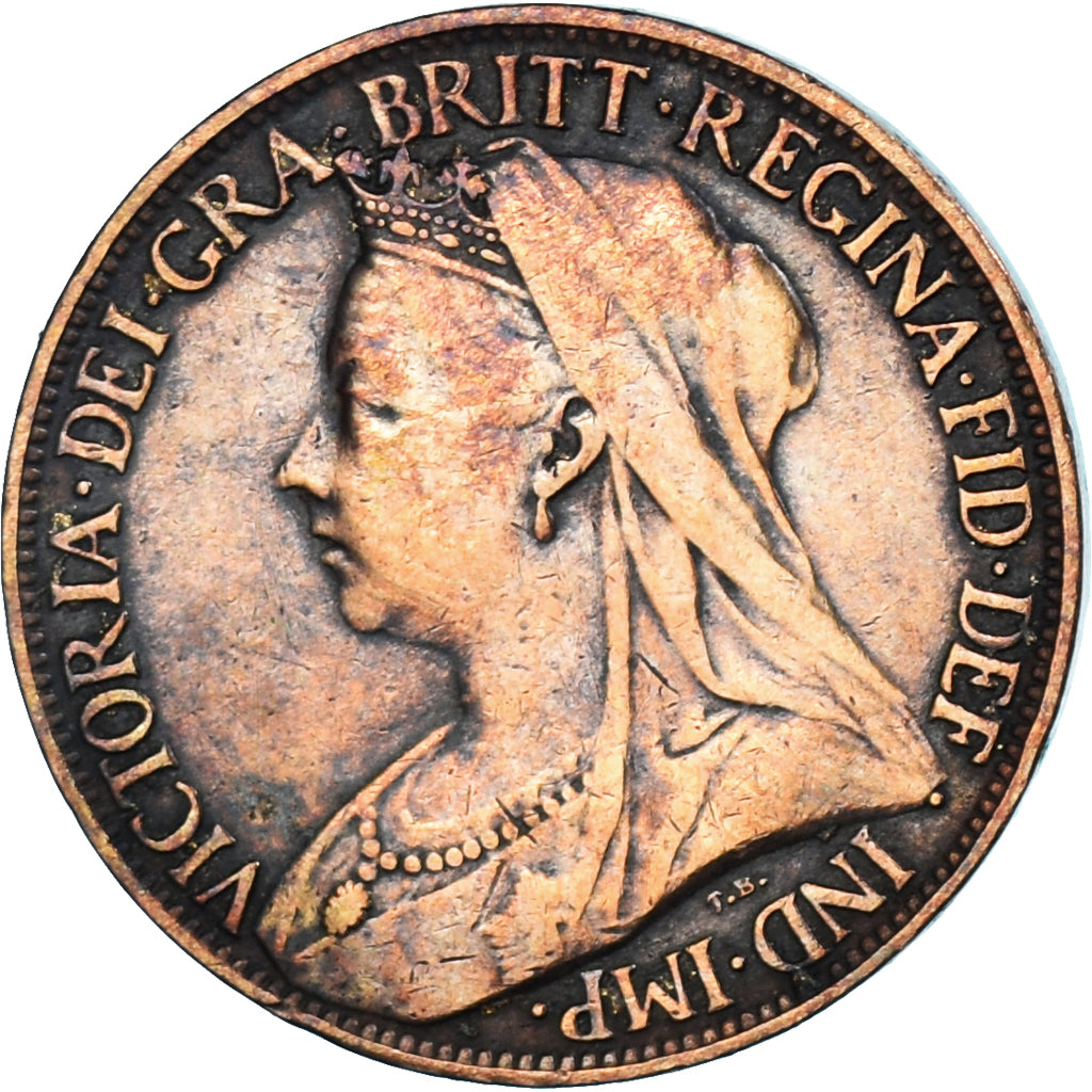 Coin, Great Britain, Victoria, Farthing, 1897, VF(20-25), Bronze, KM:788.1