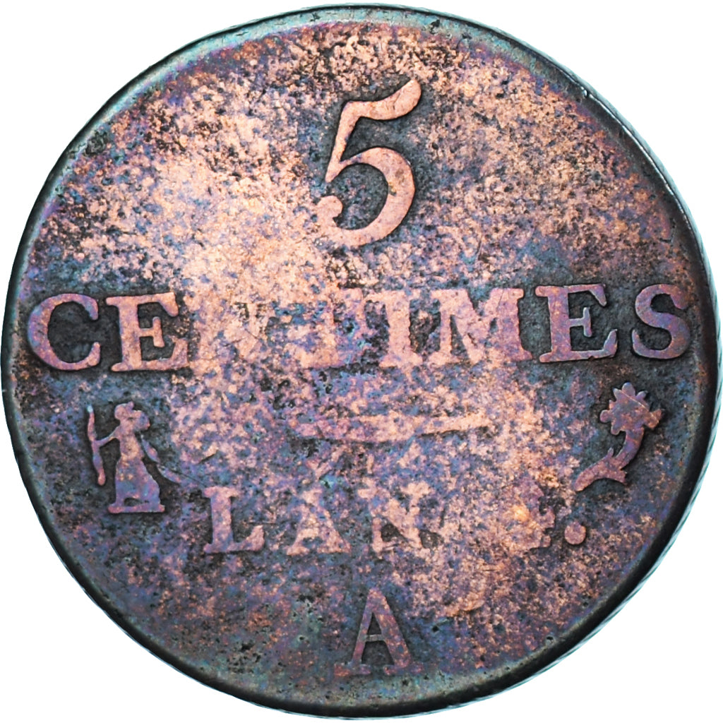 Münze, Frankreich, 5 Centimes, Paris, SGE+, Bronze
