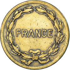Coin, France, France Libre, 2 Francs, 1944, Philadelphia, VF(30-35), Brass