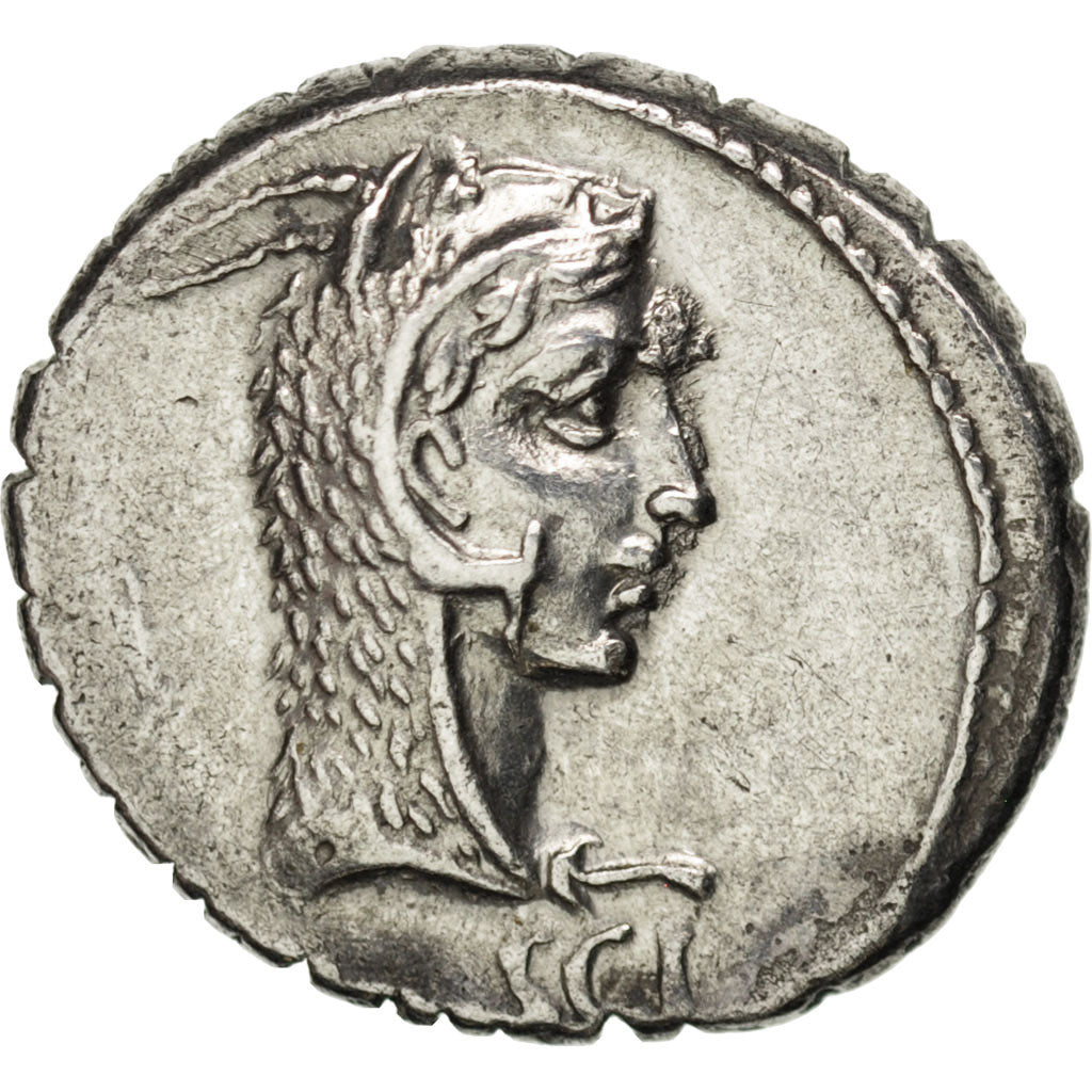 Roscia, Denarius, Rome, AU(55-58), Silver, 3.71