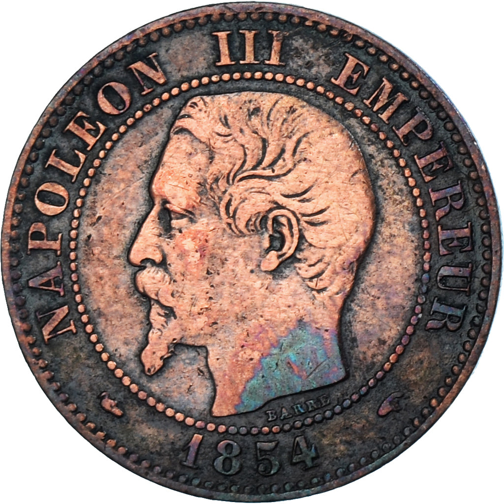 Coin, France, Napoleon III, Napoléon III, 2 Centimes, 1854, Paris, VF(20-25)
