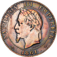 Monnaie, France, Napoleon III, Napoléon III, 2 Centimes, 1861, Strasbourg, TTB