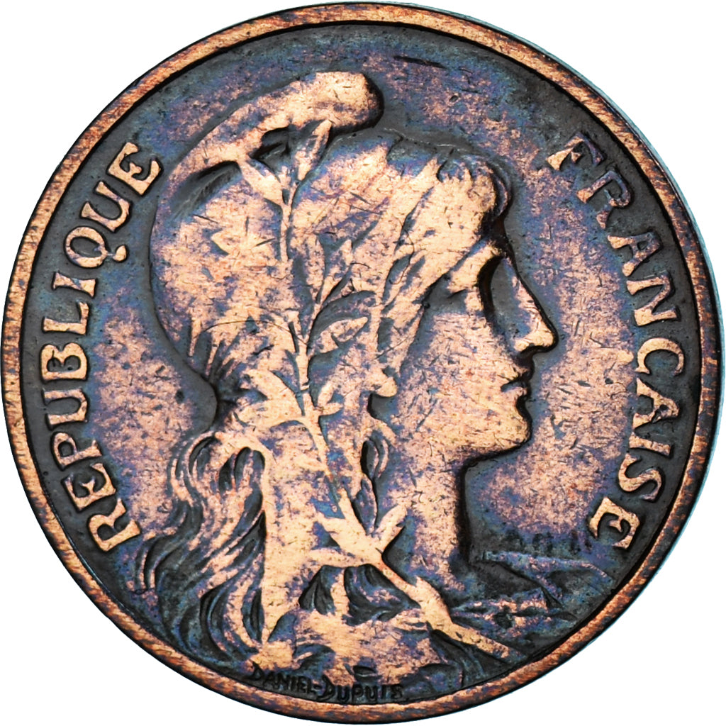 Monnaie, France, Dupuis, 5 Centimes, 1909, Paris, TB, Bronze, KM:842, Le