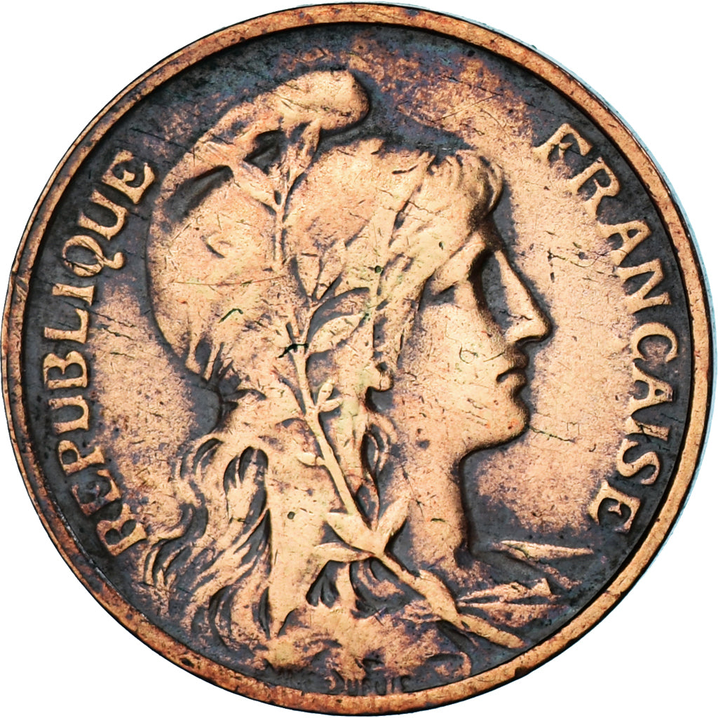 Monnaie, France, Dupuis, 5 Centimes, 1915, Paris, TB, Bronze, Gadoury:165