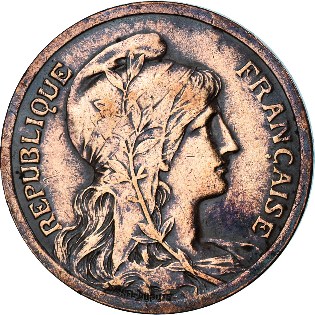 Monnaie, France, Dupuis, 10 Centimes, 1917, Paris, TB, Bronze, Gadoury:277