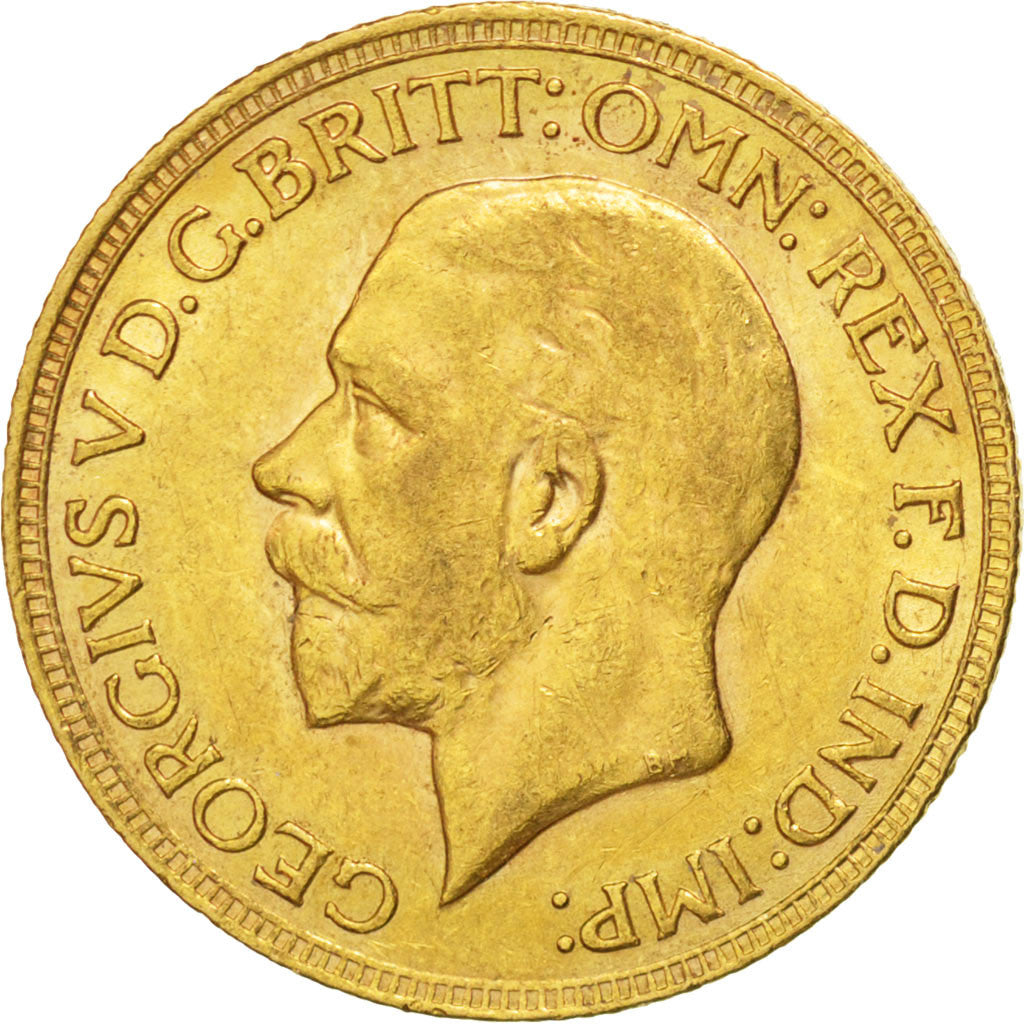 SOUTH AFRICA, Sovereign, 1930, KM #A22, AU(50-53), Gold, 7.98