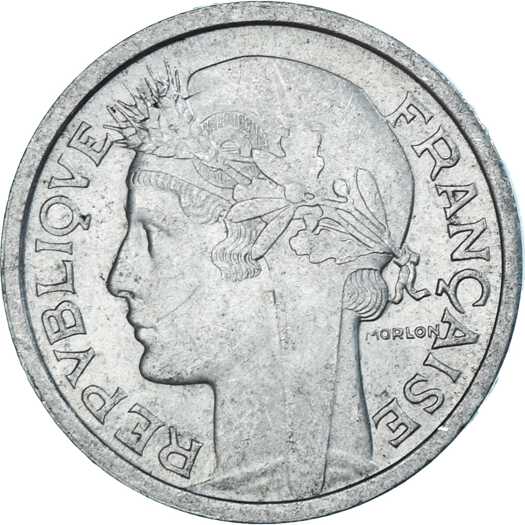Münze, Frankreich, Morlon, Franc, 1948, Paris, VZ, Aluminium, KM:885a.1