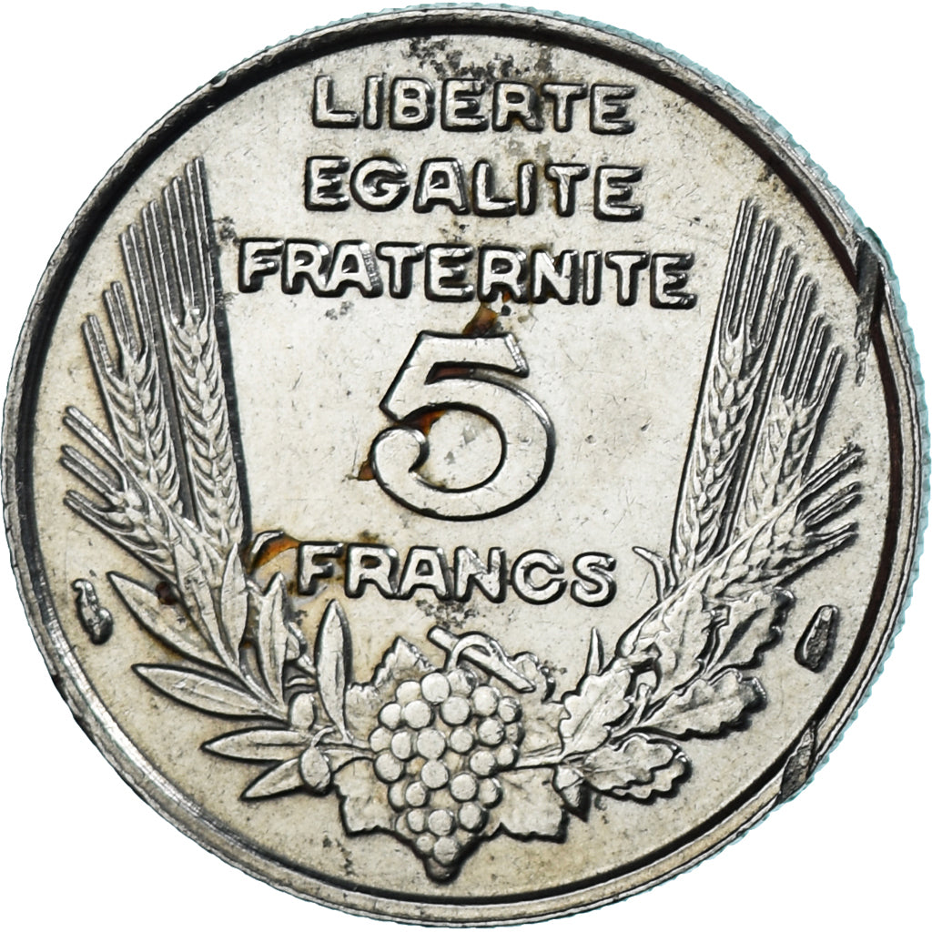 Coin, France, Bazor, 5 Francs, 1933, Paris, VF(20-25), Nickel, KM:887