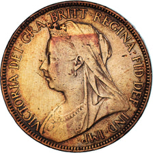 Monnaie, Grande-Bretagne, Victoria, 1/2 Penny, 1901, TB+, Bronze, KM:789