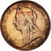 Monnaie, Grande-Bretagne, Victoria, 1/2 Penny, 1901, TB+, Bronze, KM:789