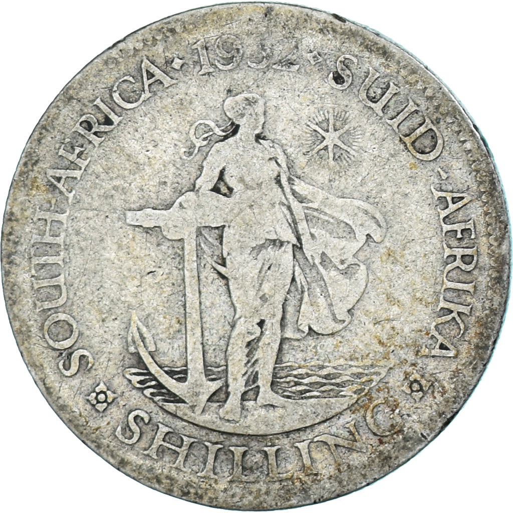 Coin, South Africa, George V, Shilling, 1932, VF(30-35), Silver, KM:17.3