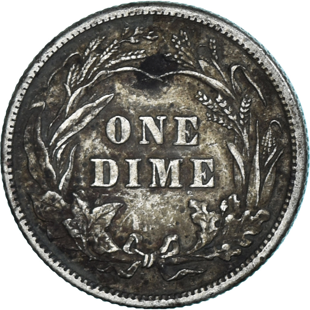 Coin, United States, Barber Dime, Dime, 1913, U.S. Mint, Philadelphia