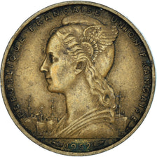 Coin, French Somaliland, 20 Francs, 1952, Paris, VF(30-35), Aluminum-Bronze