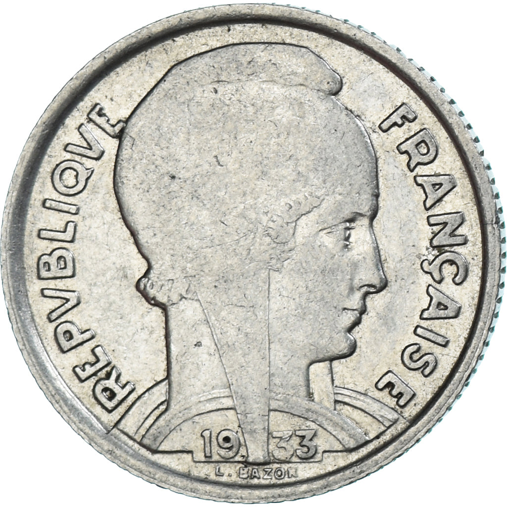 Coin, France, Bazor, 5 Francs, 1933, Paris, VF(30-35), Nickel, KM:887