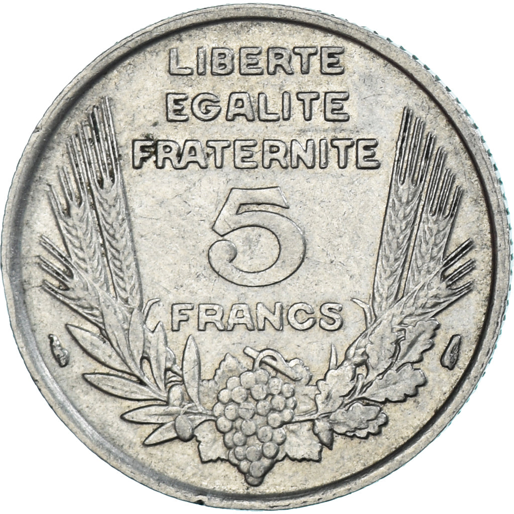 Coin, France, Bazor, 5 Francs, 1933, Paris, VF(30-35), Nickel, KM:887