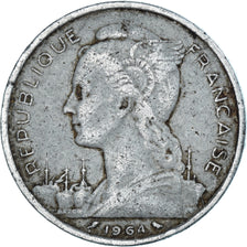Coin, Comoros, 5 Francs, 1964, Paris, VF(20-25), Aluminum, KM:6