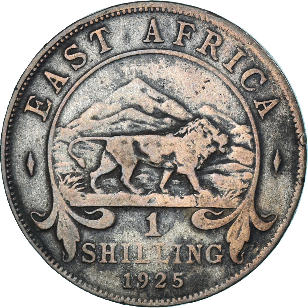 Coin, EAST AFRICA, George V, Shilling, 1925, VF(20-25), Silver, KM:21