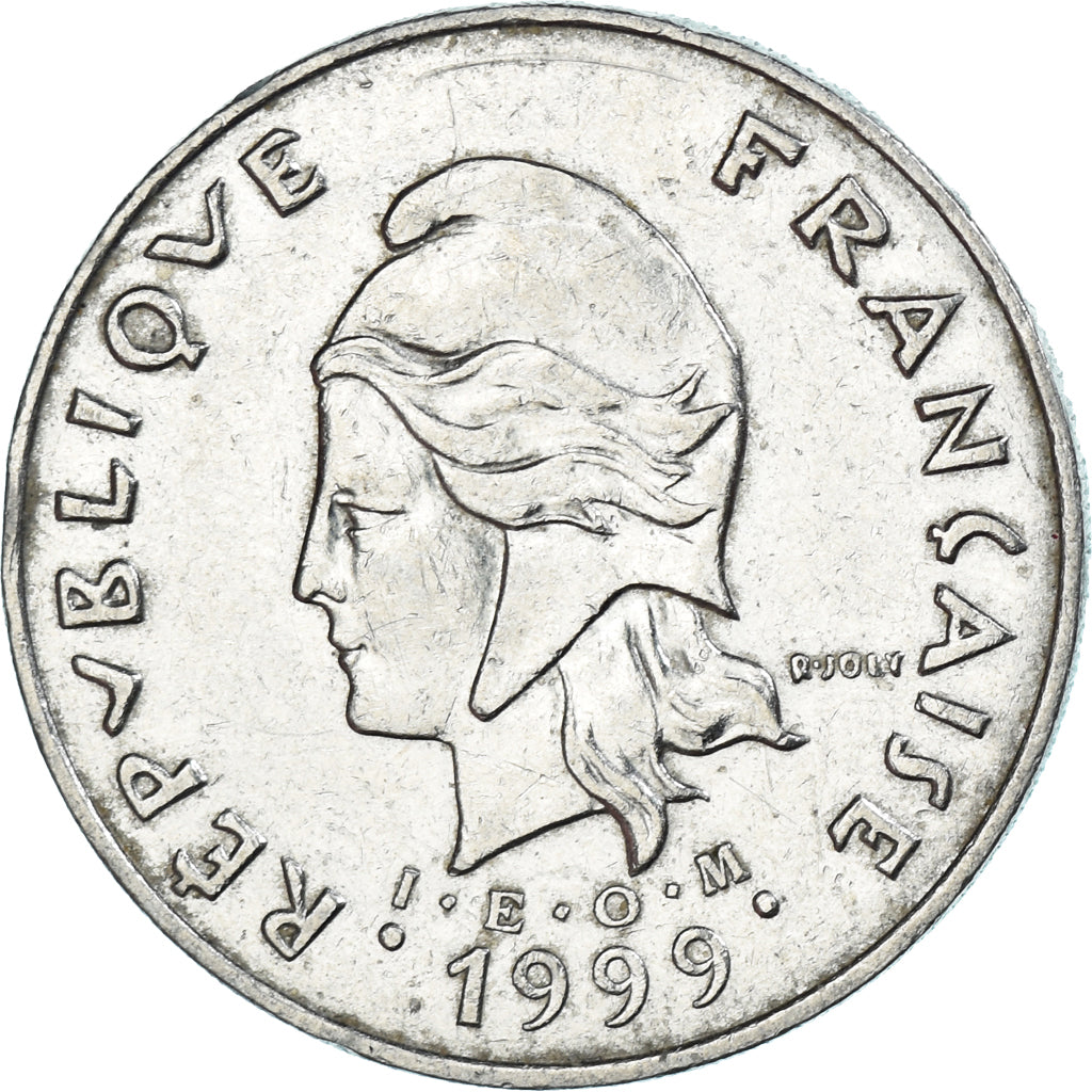 Coin, French Polynesia, 50 Francs, 1999, Paris, EF(40-45), Nickel, KM:13