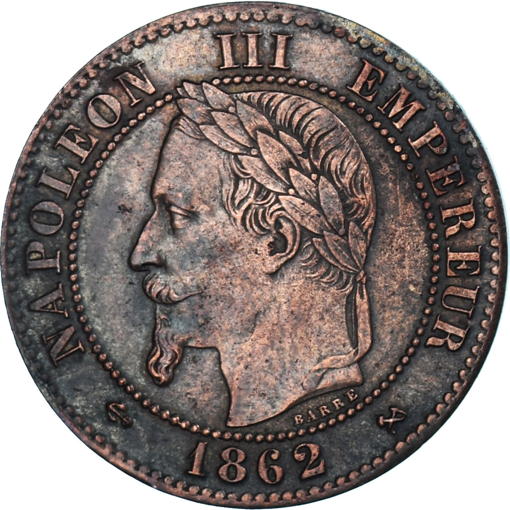 Moneda, Francia, Napoleon III, Napoléon III, 2 Centimes, 1862, Bordeaux, EBC