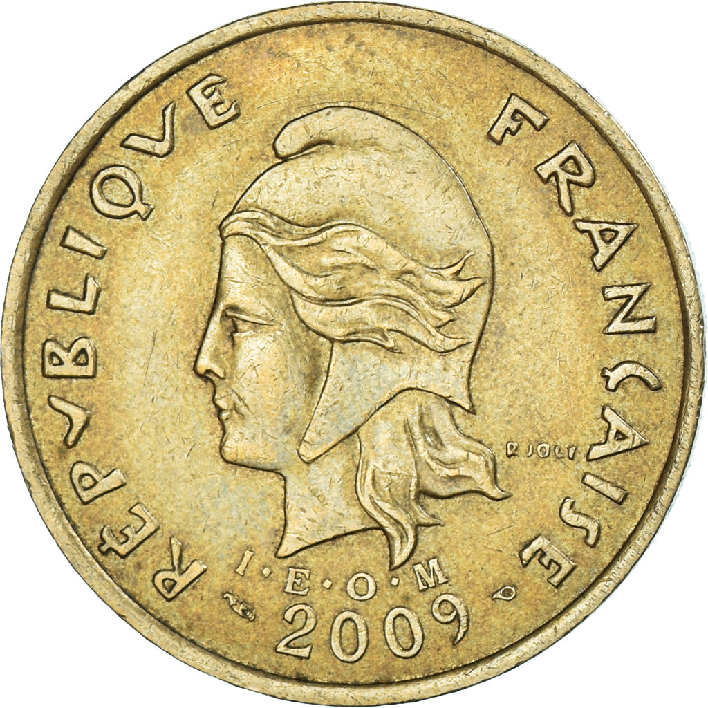 Coin, New Caledonia, 100 Francs, 2009, Paris, AU(50-53), Aluminum-Bronze, KM:15a