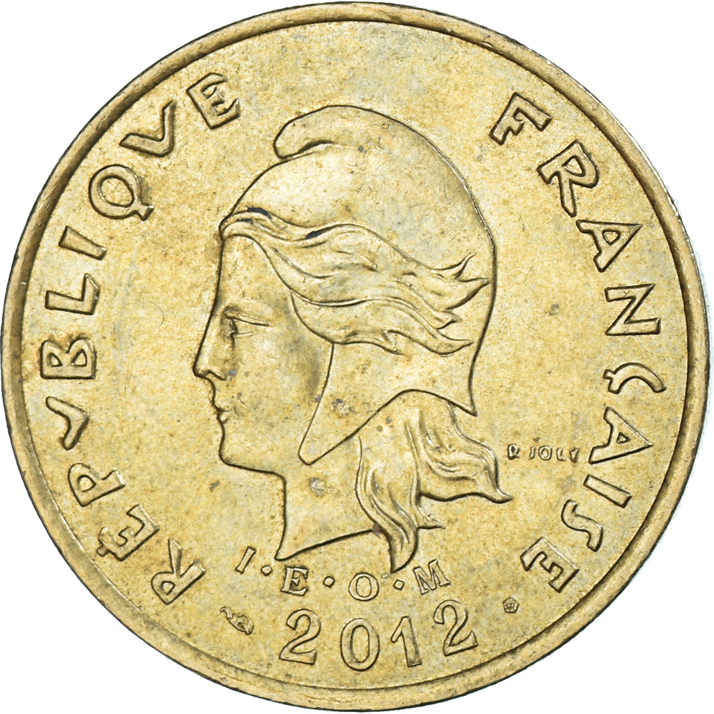 Monnaie, Nouvelle-Calédonie, 100 Francs, 2012, TTB+, Bronze-Aluminium