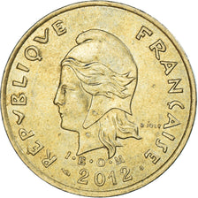 Monnaie, Nouvelle-Calédonie, 100 Francs, 2012, TTB+, Bronze-Aluminium