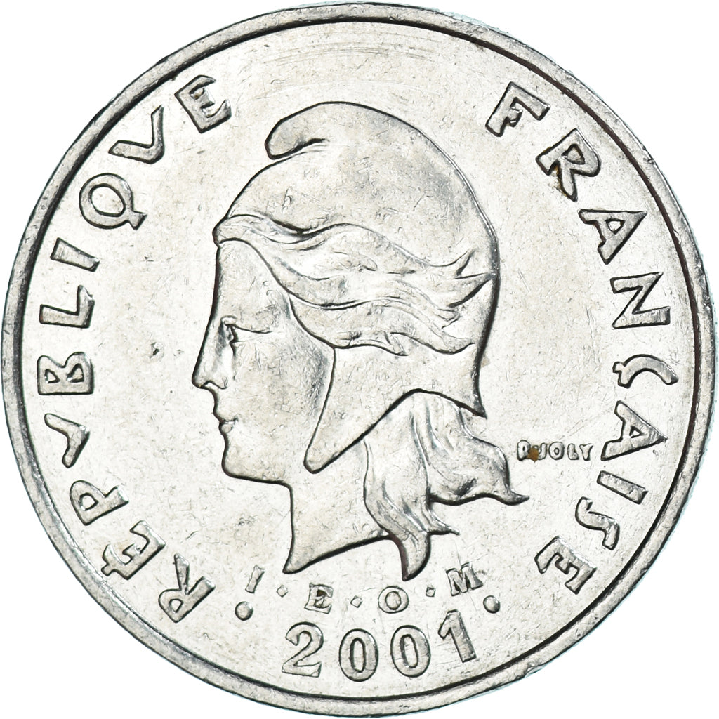 Coin, French Polynesia, 50 Francs, 2001, Paris, FDC, AU(50-53), Nickel, KM:13