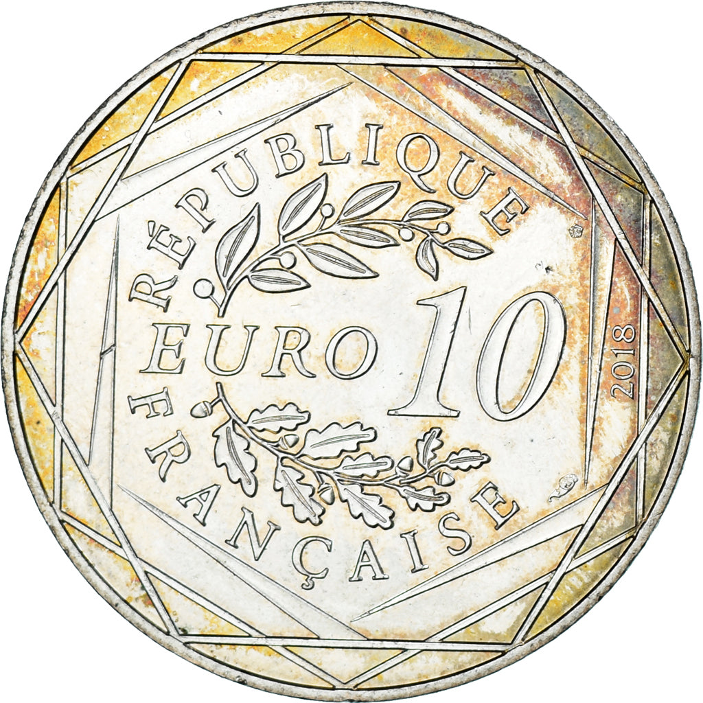 France, Monnaie de Paris, 10 Euro, Mickey (Biarritz), 2018, Paris, MS(63)
