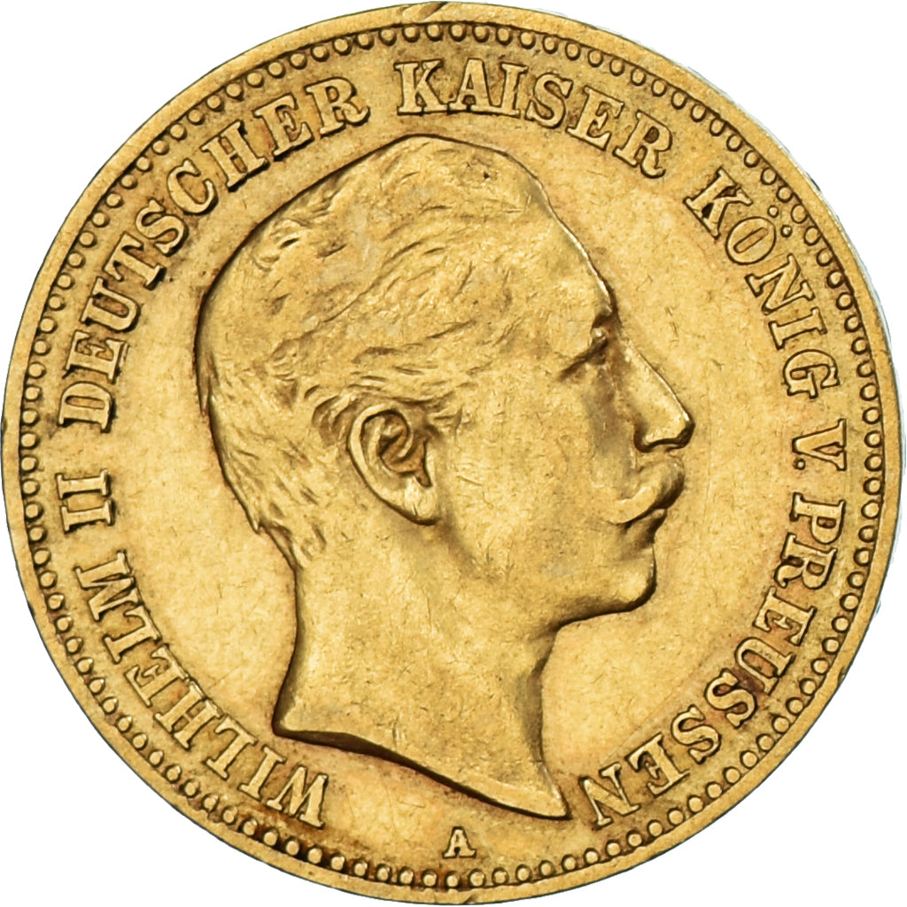 Coin, German States, PRUSSIA, Wilhelm II, 10 Mark, 1896, Berlin, EF(40-45)