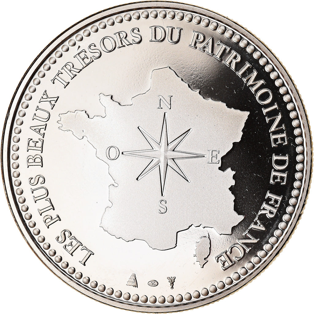 France, Medal, Cathédrale de Reims, MS(65-70), Copper-nickel