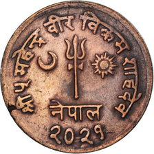 Coin, Nepal, SHAH DYNASTY, Mahendra Bir Bikram, 10 Paisa, 1964, VF(30-35)