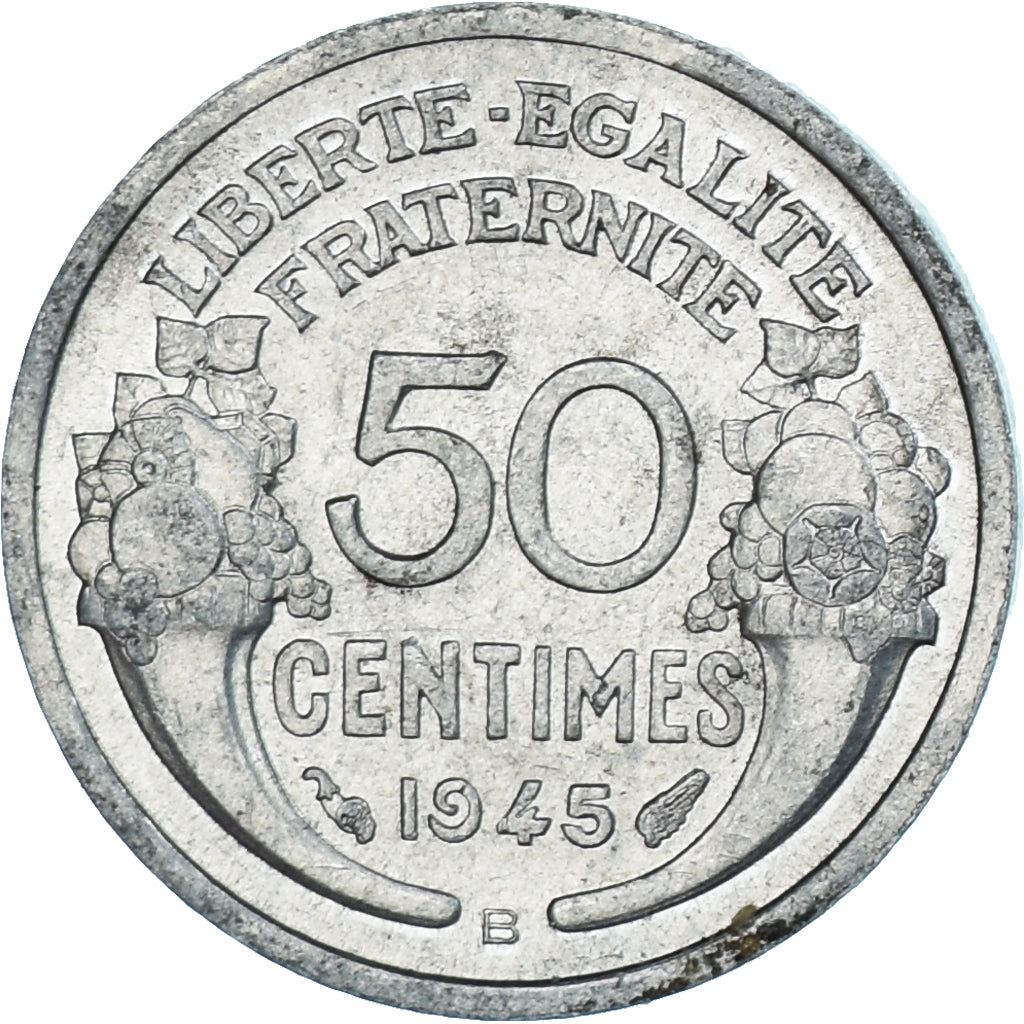 Monnaie, France, Morlon, 50 Centimes, 1945, Beaumont - Le Roger, TTB+